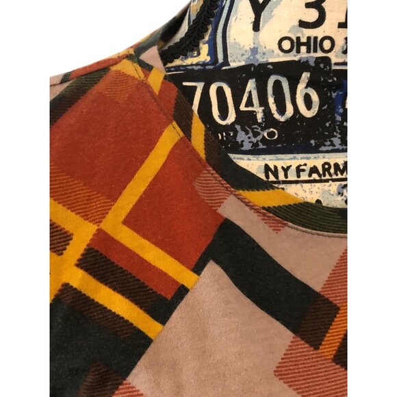 LOGO by Lori Goldstein Women's Long Sleeve Blouse Multicolor Fall Plaid Sz XS - Picture 10 of 16